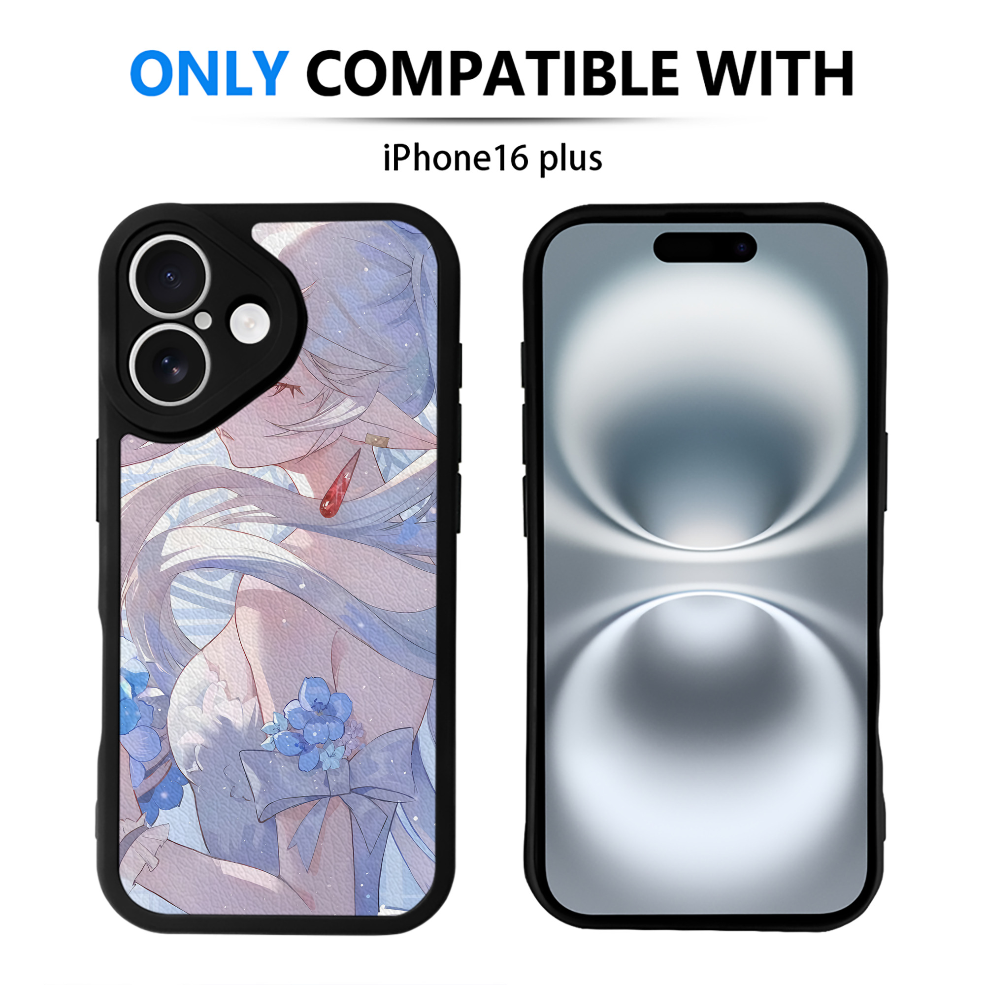 （画像用） 葬送のフリーレン Frieren 【iPhone 16シリーズ対応】シリコンスマホケース（レザー調） 材質：シリコン